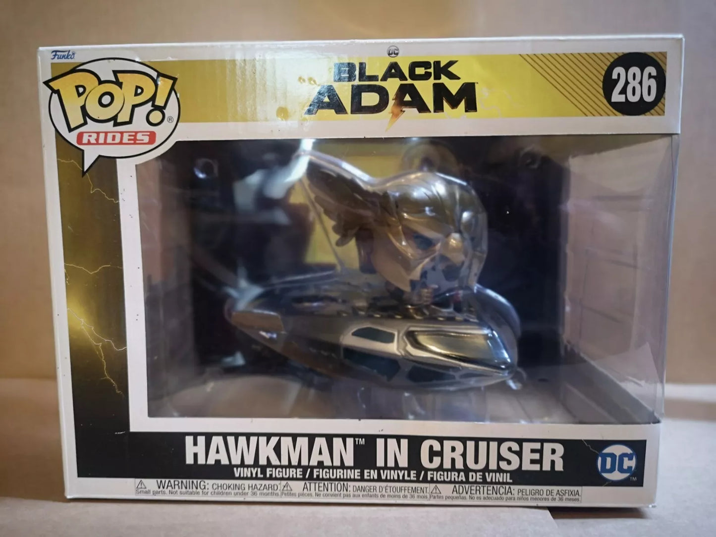 F\Boxed unko Pop! Ride DC: Black Adam - Hawkman in Cruiser