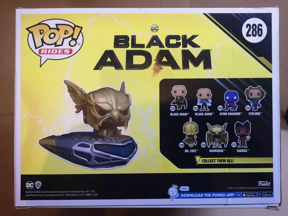 F\Boxed unko Pop! Ride DC: Black Adam - Hawkman in Cruiser