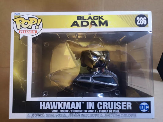 F\Boxed unko Pop! Ride DC: Black Adam - Hawkman in Cruiser